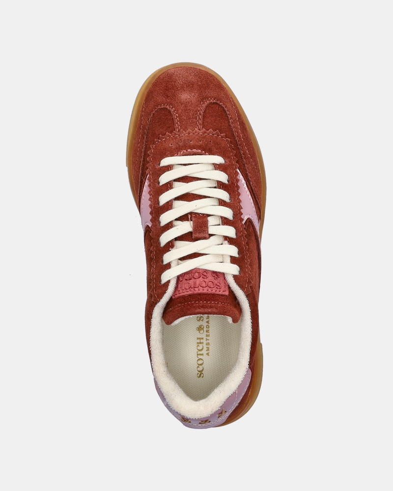 Scotch & Soda Nixie Lage sneakers  - rood