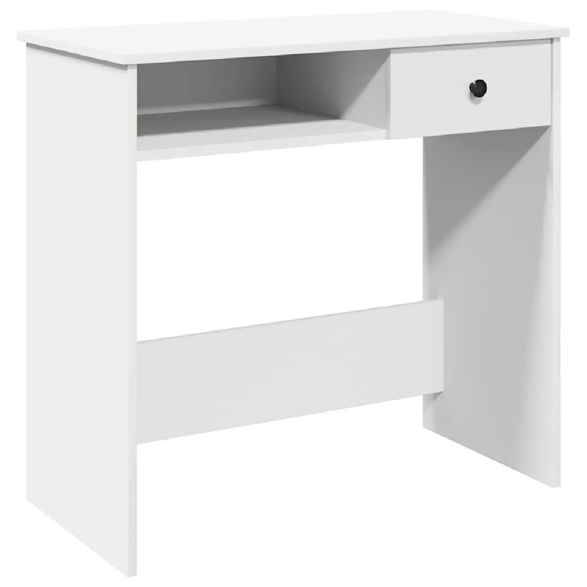 VidaXL Bureau Blanc Bois d'Ingénierie