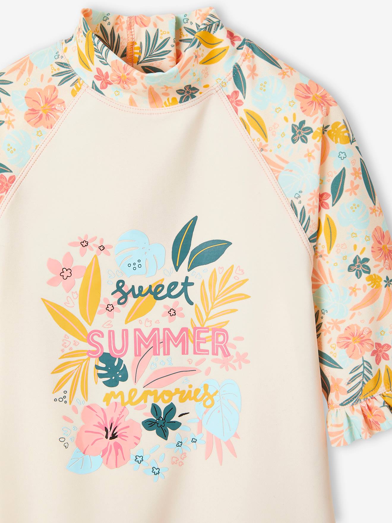 Conjunto de banho anti-UV para meninas