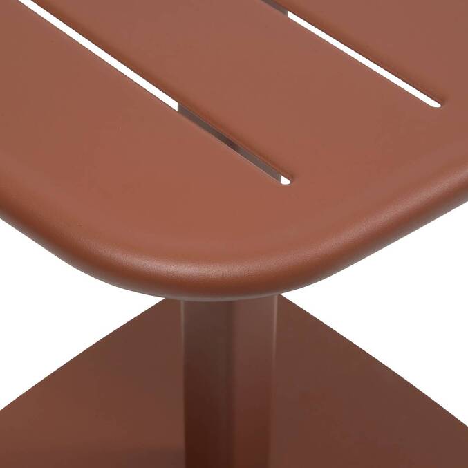 Table de jardin carrée ALEGORIA Acajou