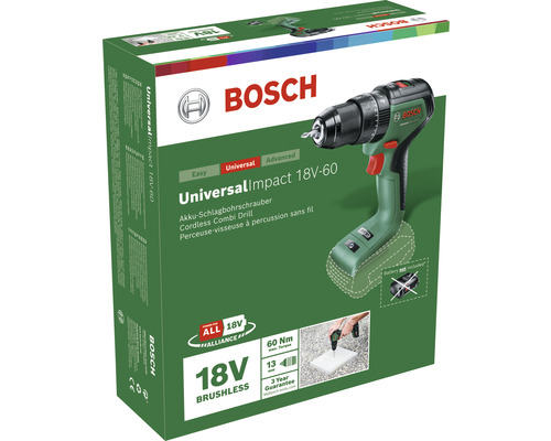 Bosch UniversalImpact 18V-60 accu-slagboormachine, zonder accu en lader