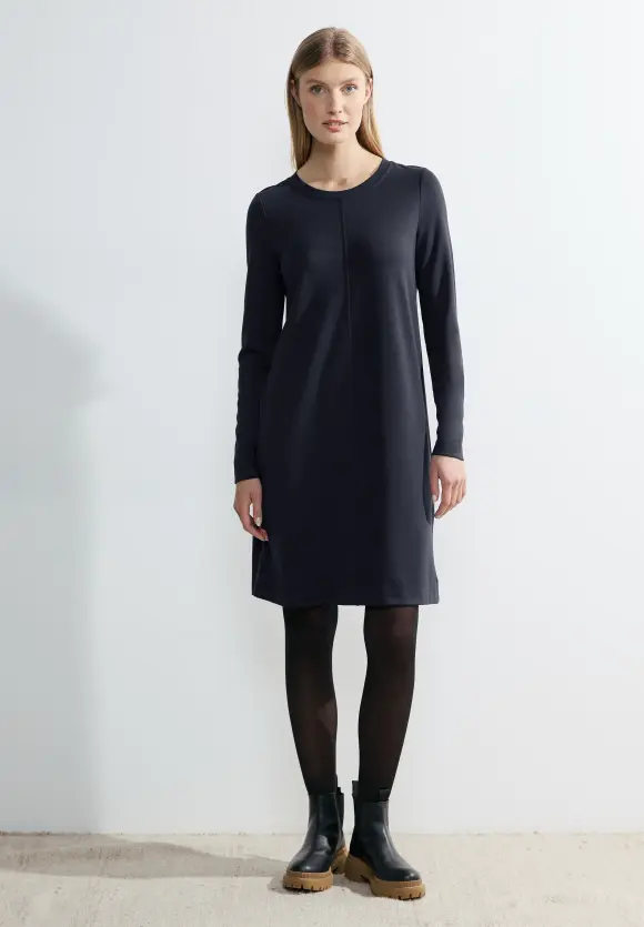 Kleid mit Deko Naht - universal blue