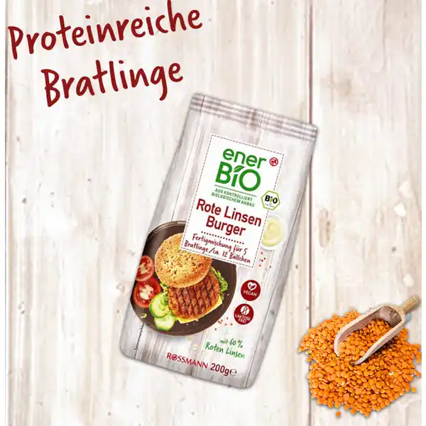 Rote Linsen Burger