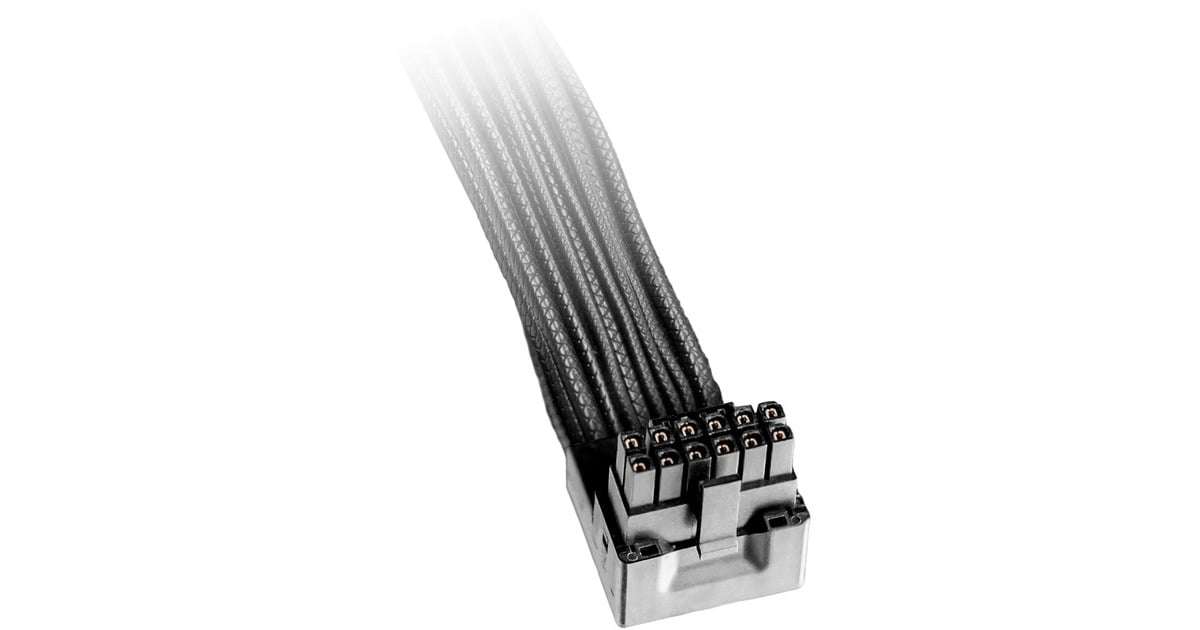 be quiet!12VHPWR PCIe 90° kabel  (Zwart, 0,7 meter)