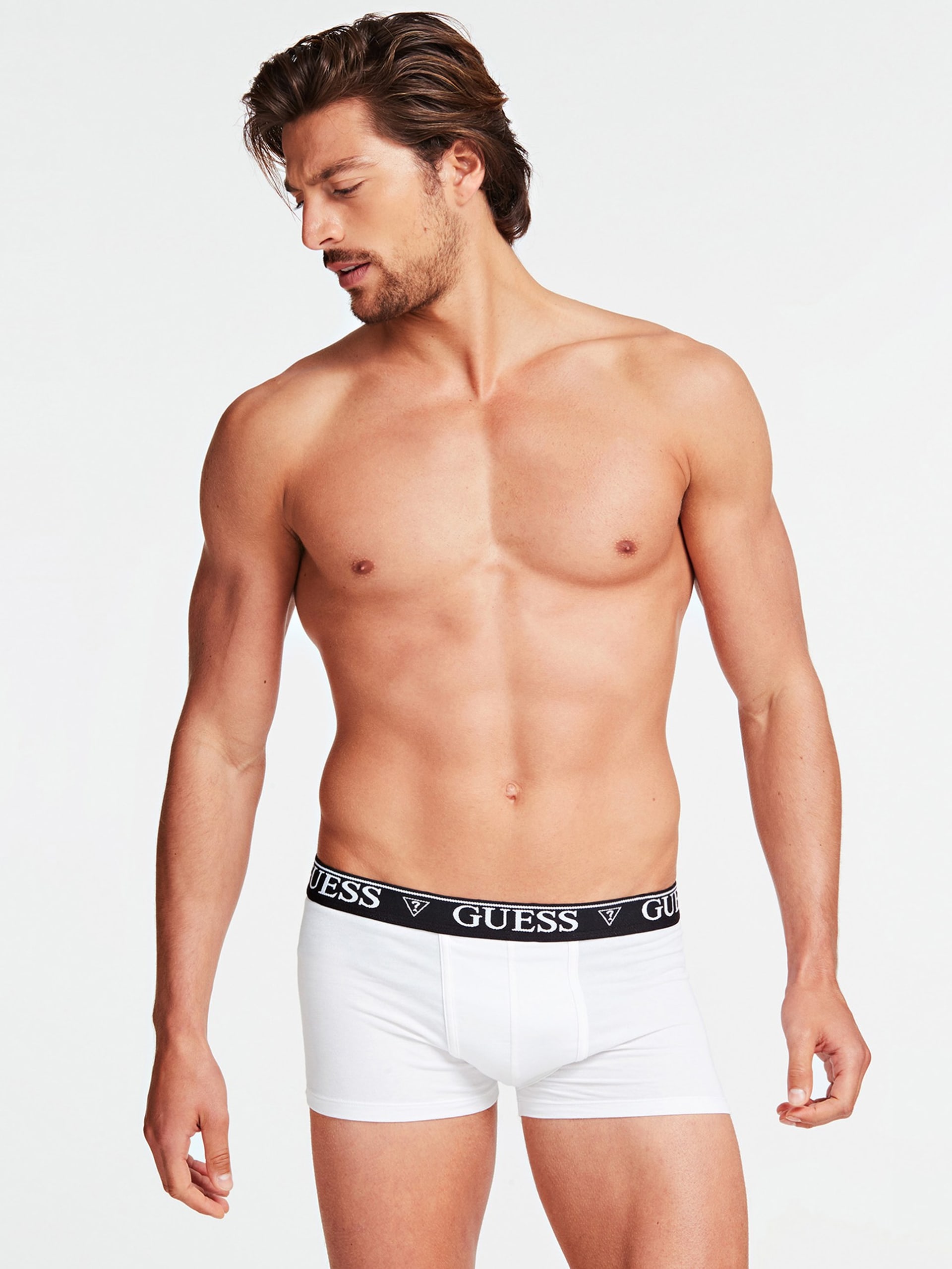 Cuecas boxer com faixa de logotipo
