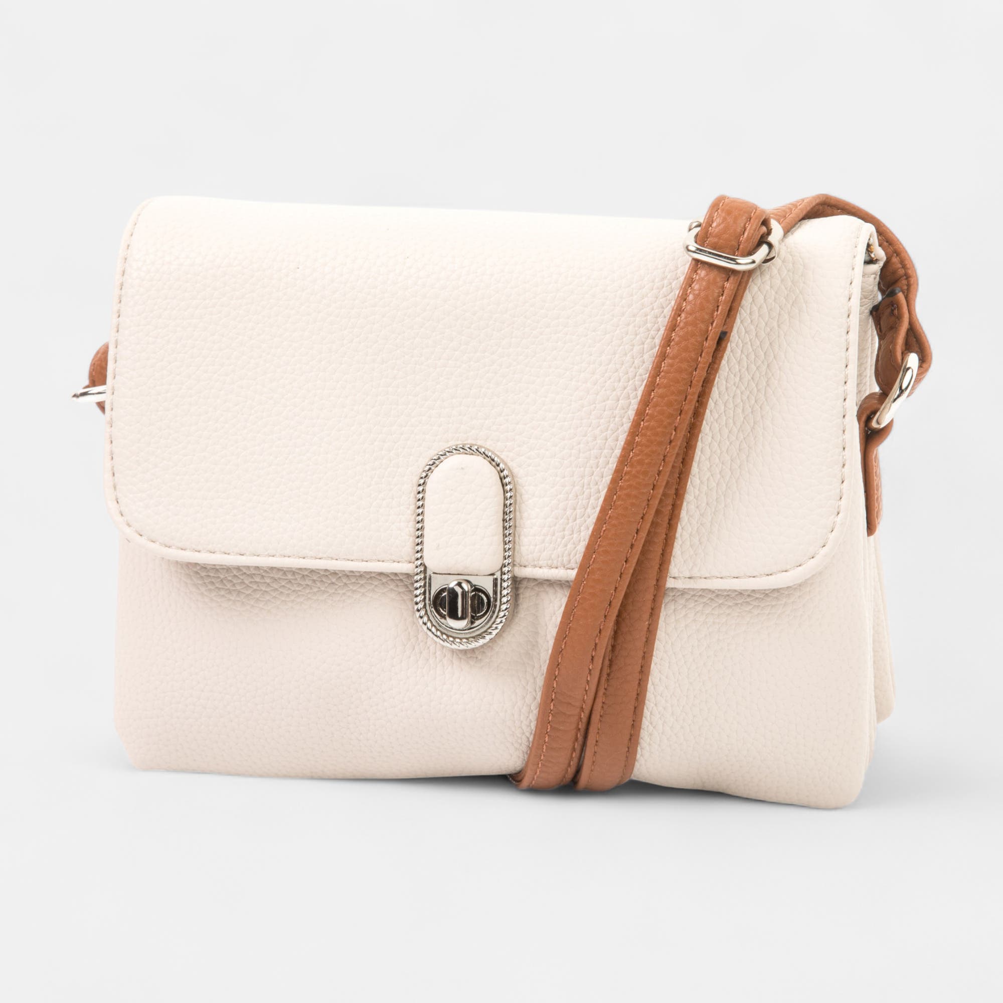Sac bandoulière beige