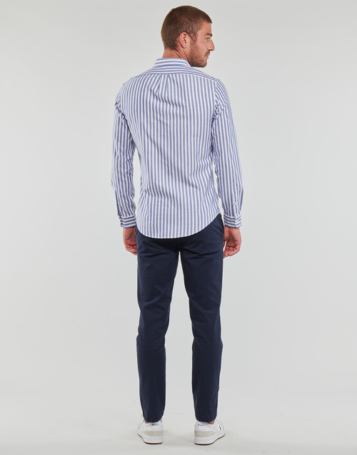 Polo Ralph Lauren - CHEMISE COUPE DROITE EN OXFORD Azul / Blanco