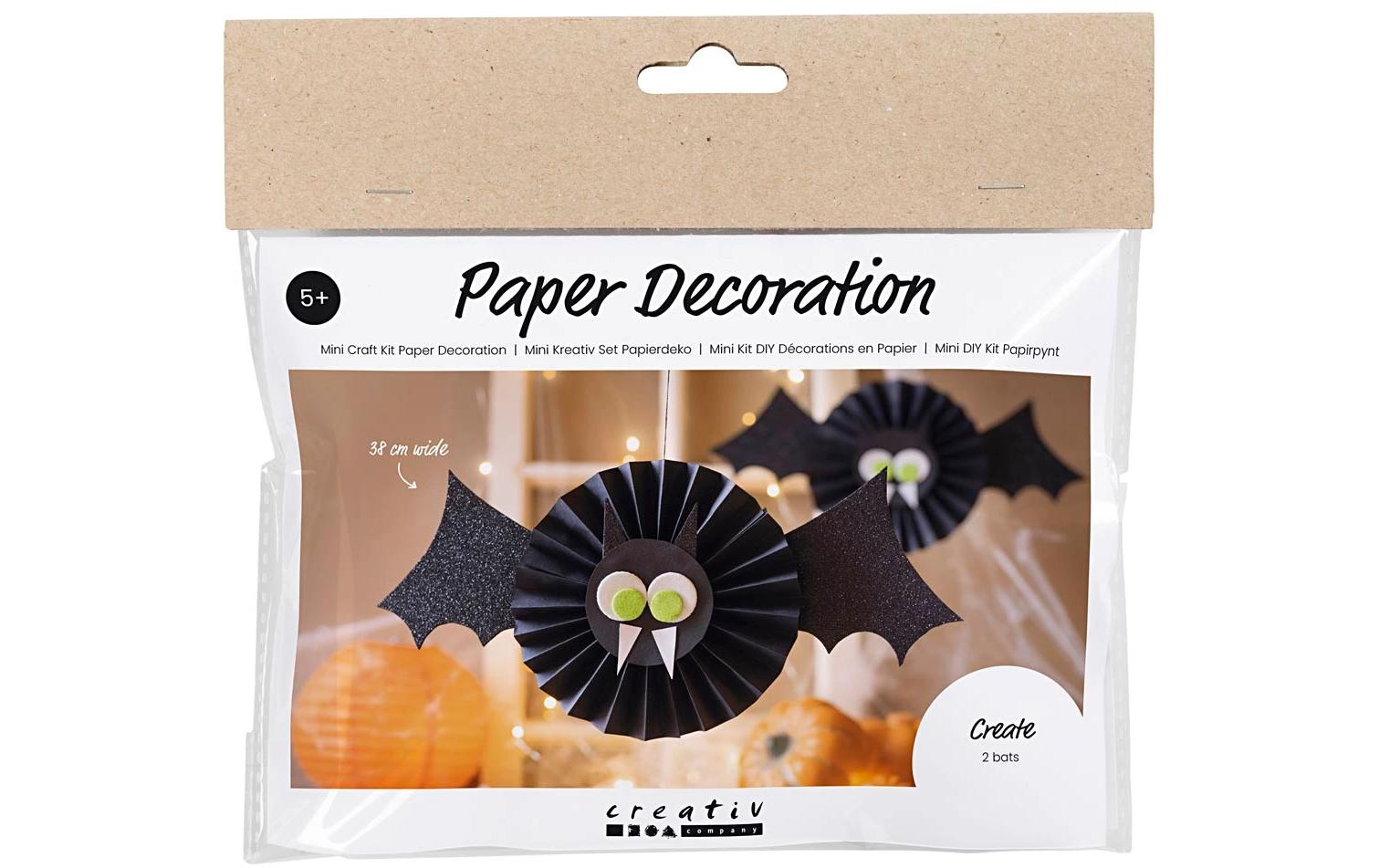 Bastelset Halloween FledermausPapierdekoration
