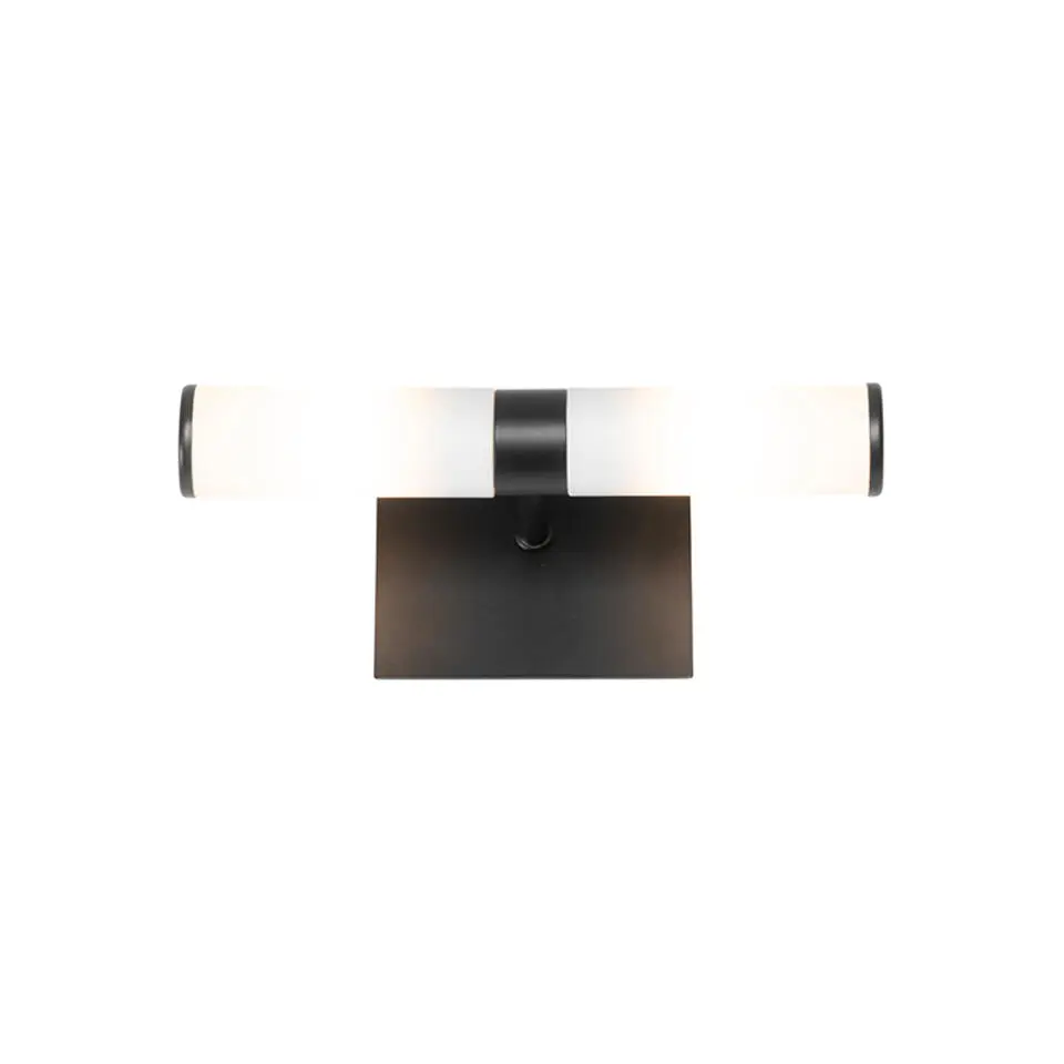 Qazqa wandlampen bath zwart g9