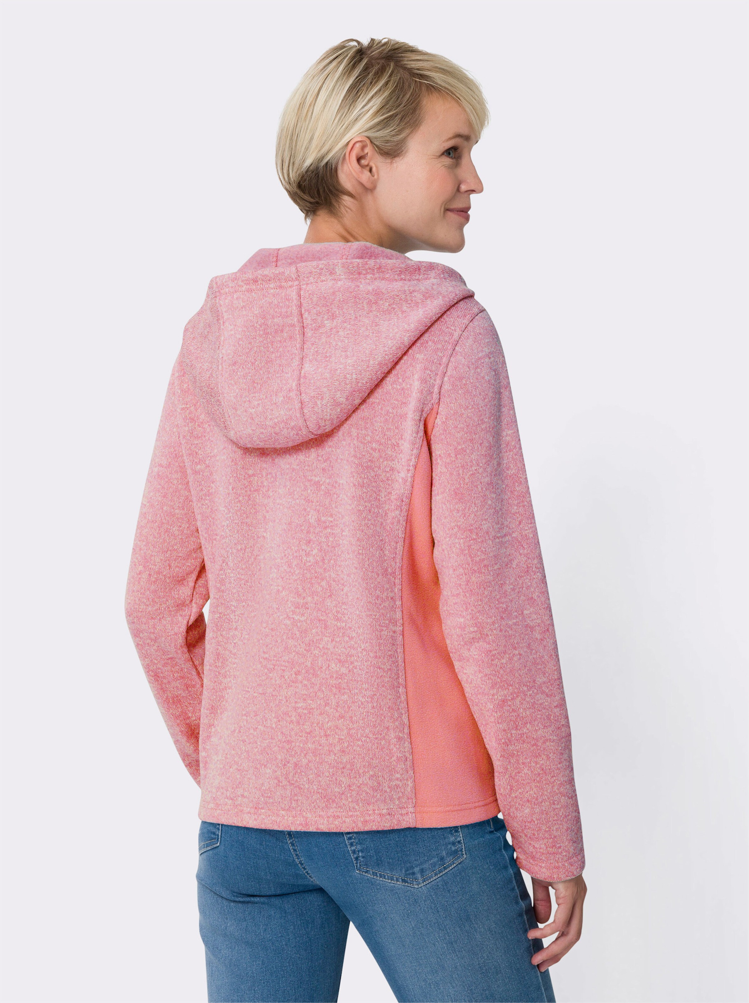 Strickfleece-Jacke