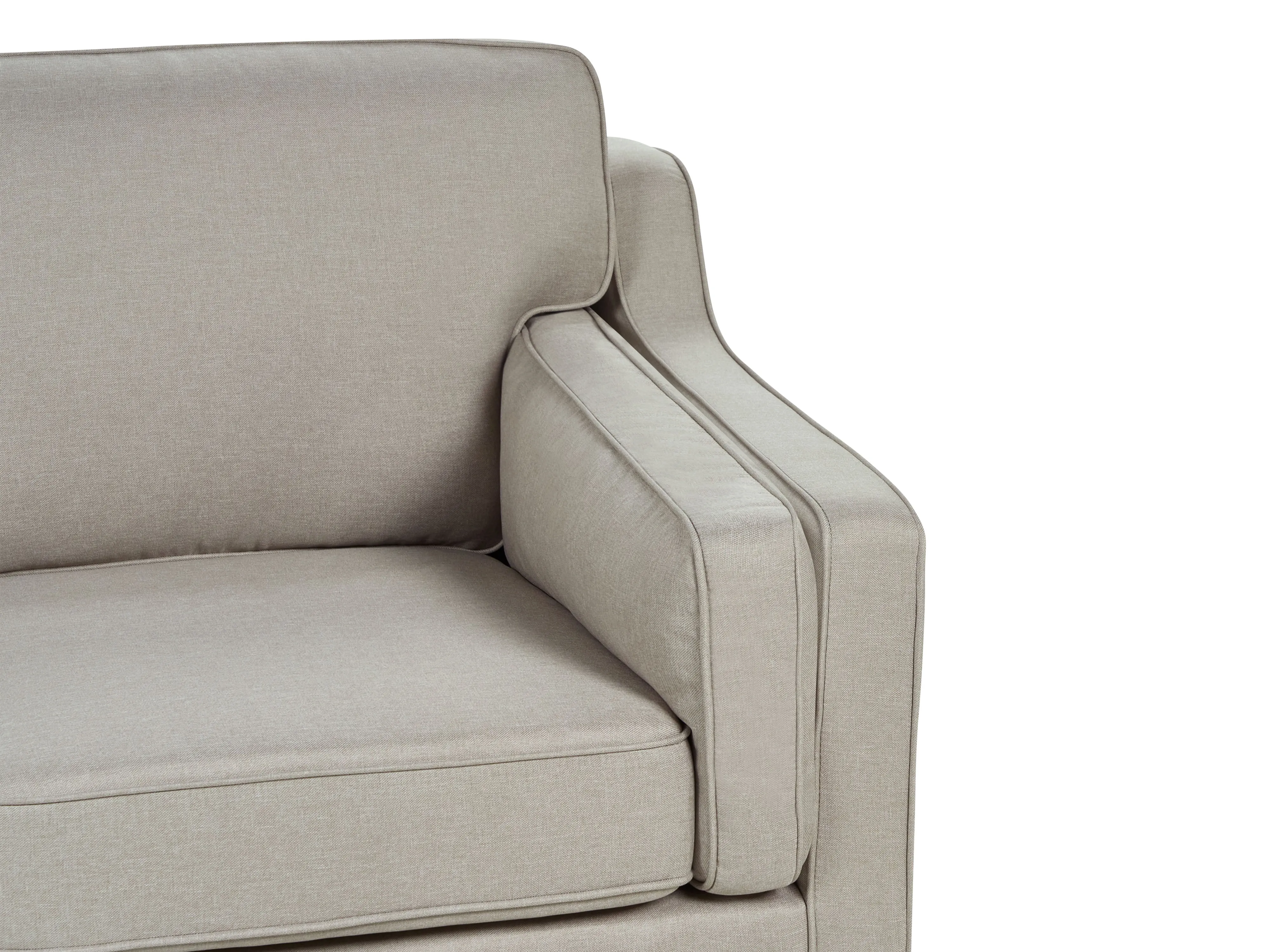 Bank 3-zits LOKKA Stof Beige