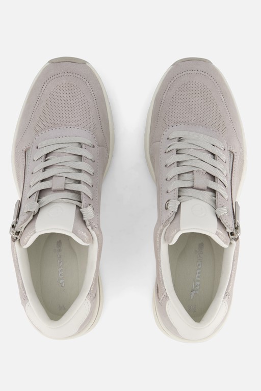 Tamaris Sneakers zilver Leer