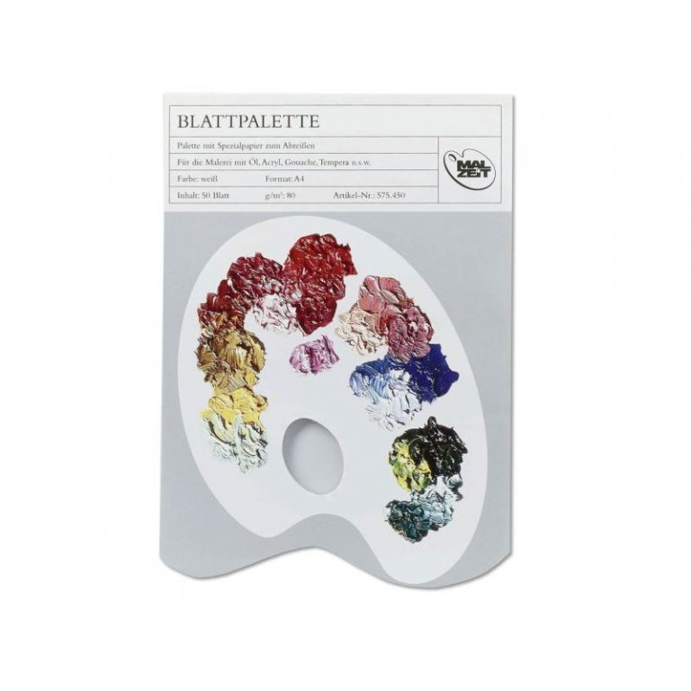 Blattpalette aus Papier, Block