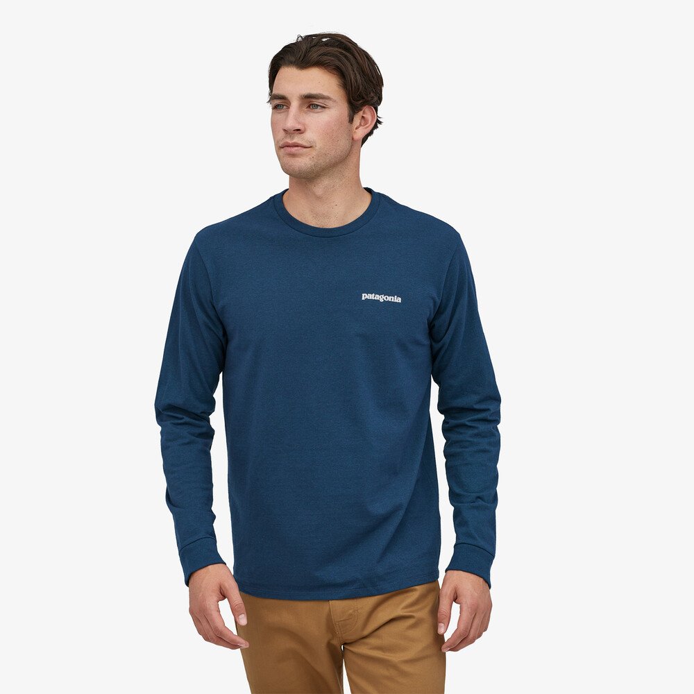 Patagonia L/S P-6 Logo Responsibili-Tee, M's<br>Kjenn på stoffet! Super behagelig