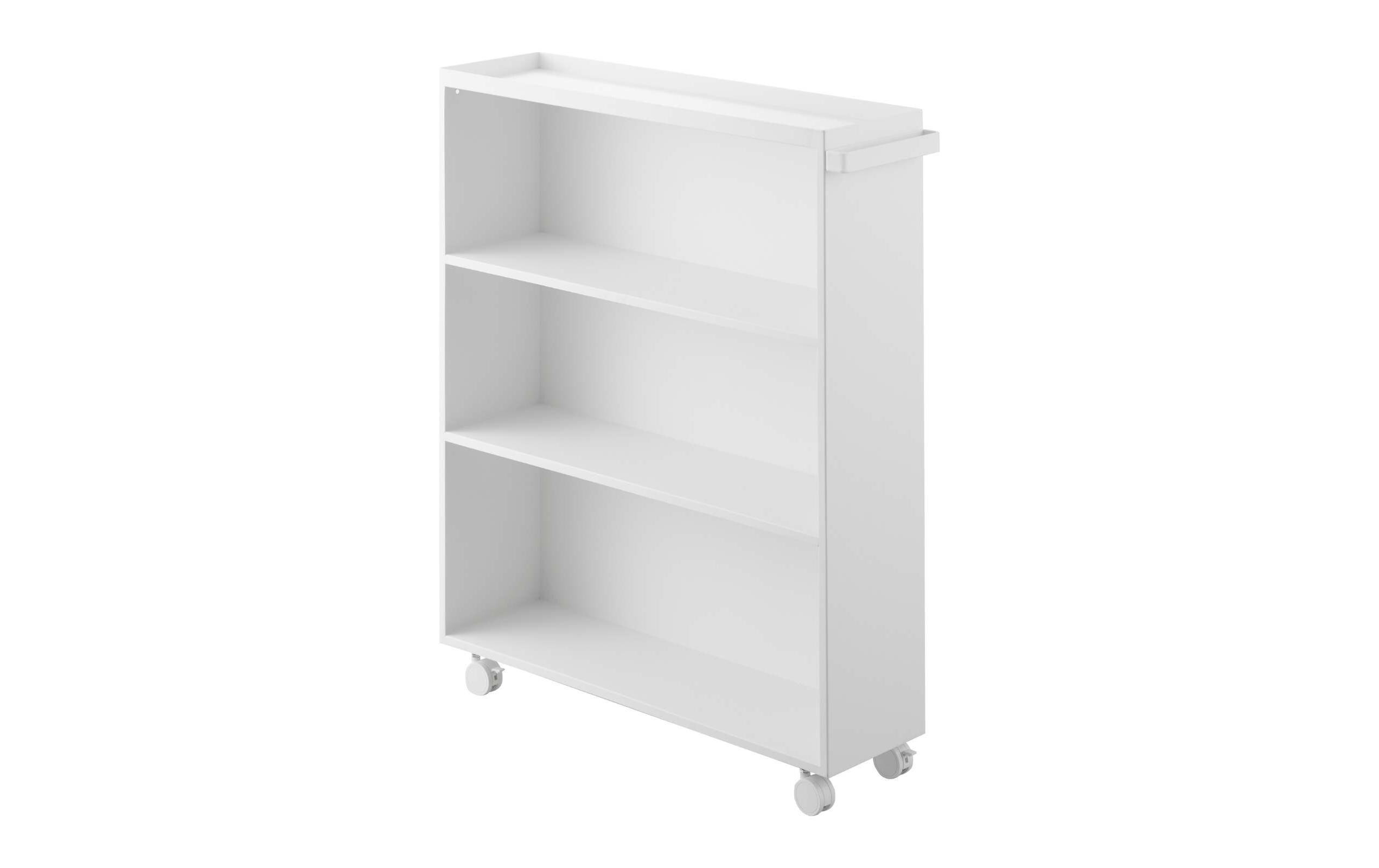 Regal Tower Weiss<br>Bücherwagen