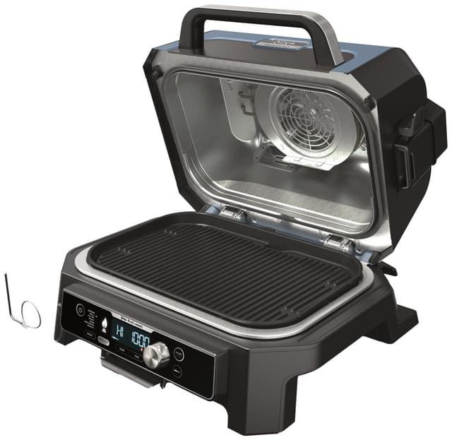 Ninja Woodfire Pro Connect XL elektrisk grill OG901EU (blå & sort)