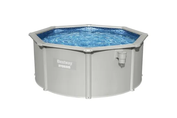 Bestway Hydrium 56566, 7630 L, Indrammet pool, Stige, Blå, Grå