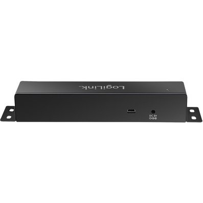 Hub USB 2.0 pour un montage mural, 7 ports, boîtier