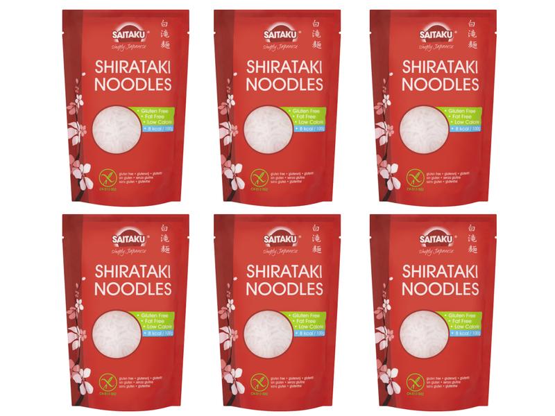 Saitaku Shirataki Noodles 6 x 200 g Nudeln aus Konjakmehl