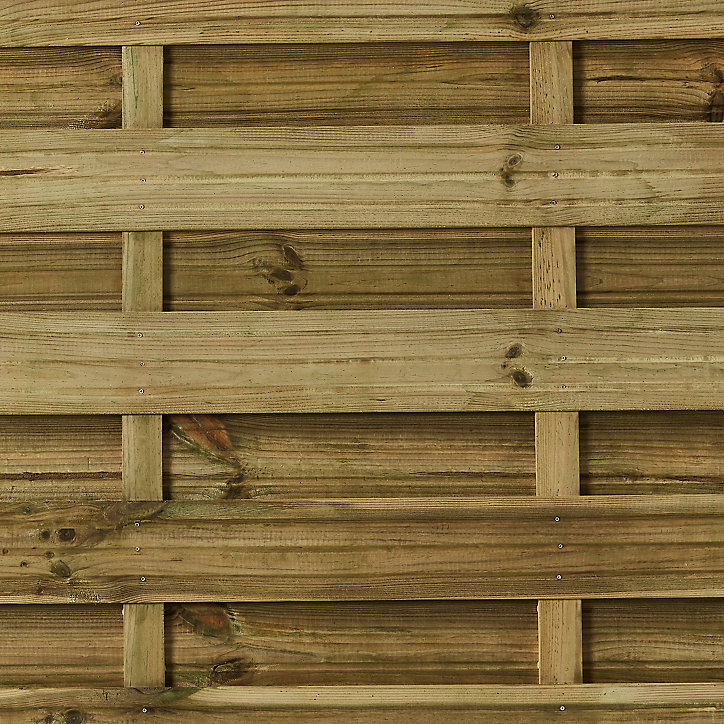 Panneau droit bois Blooma Hamme vert 45 mm 180 x h.180 cm