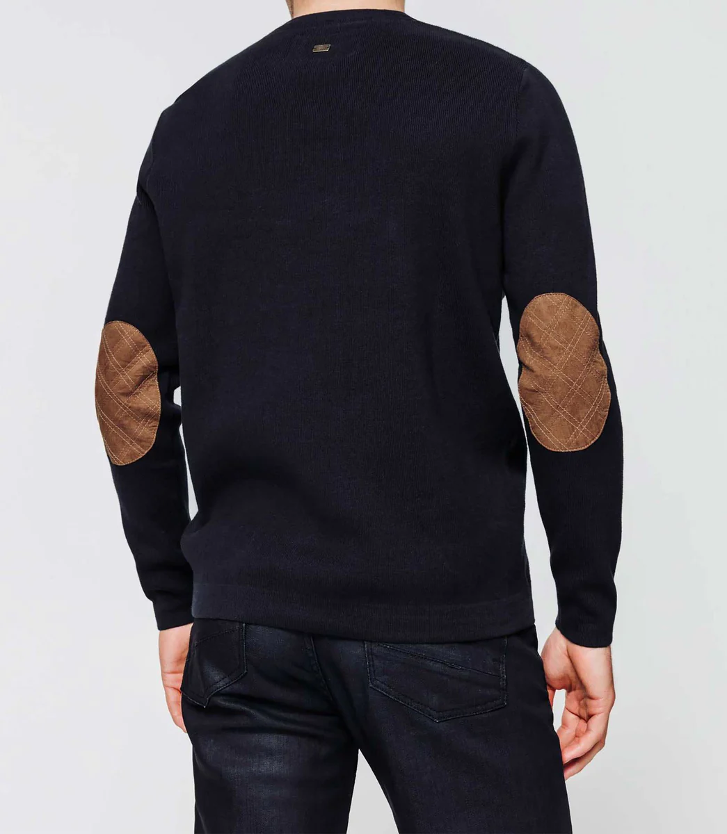 Pull marine coudieres suede