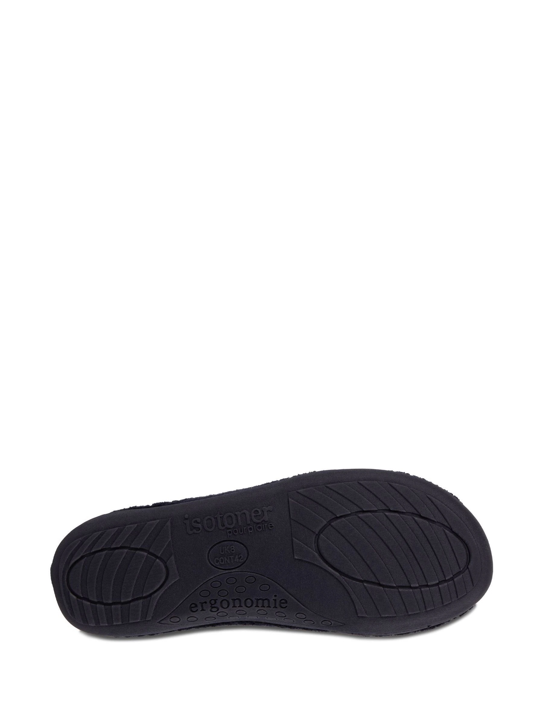 Blauw - Totes Isotoner Swept Back Popcorn pantoffelmuiltjes voor heren