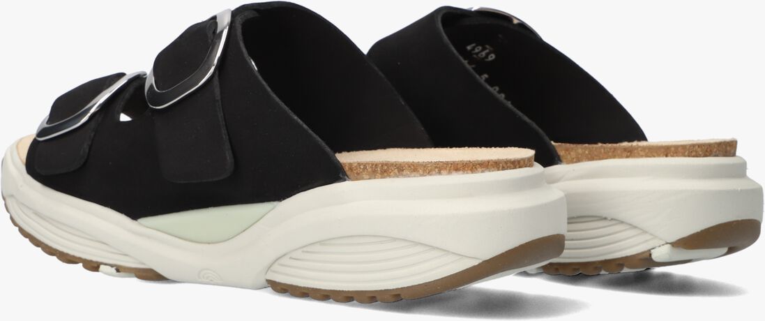 zwarte xsensible slippers mykonos