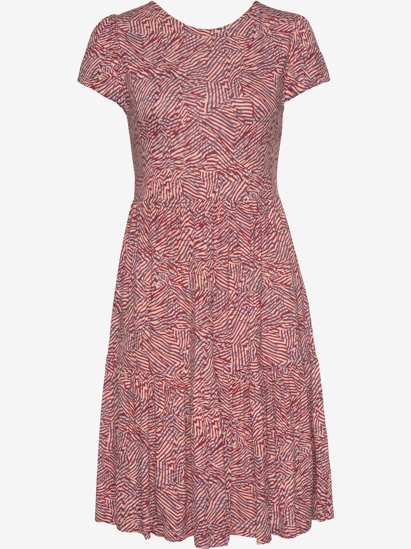 Robe en jersey manches courtes