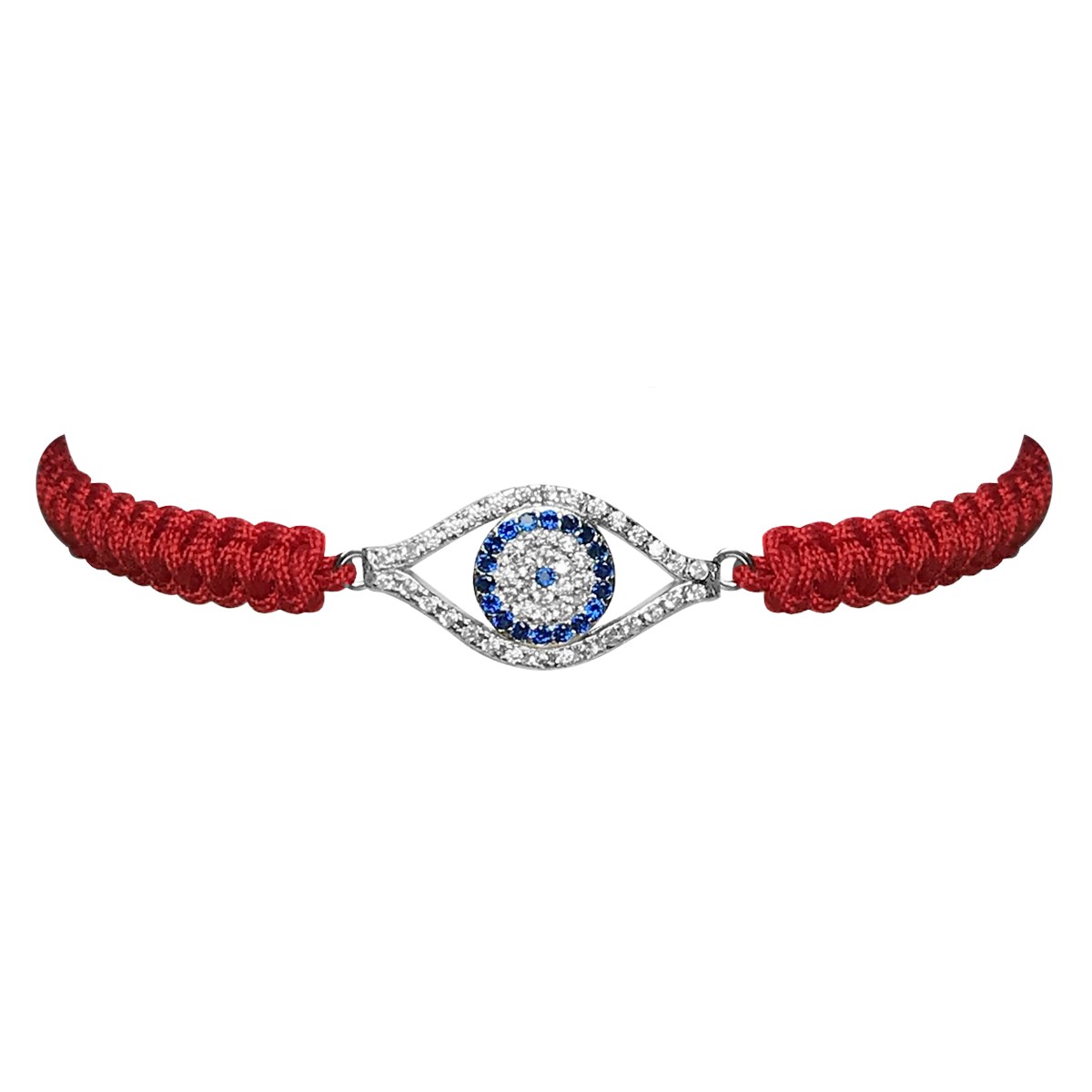 Bracelet fantaisie oeil argent 925 et oxydes
