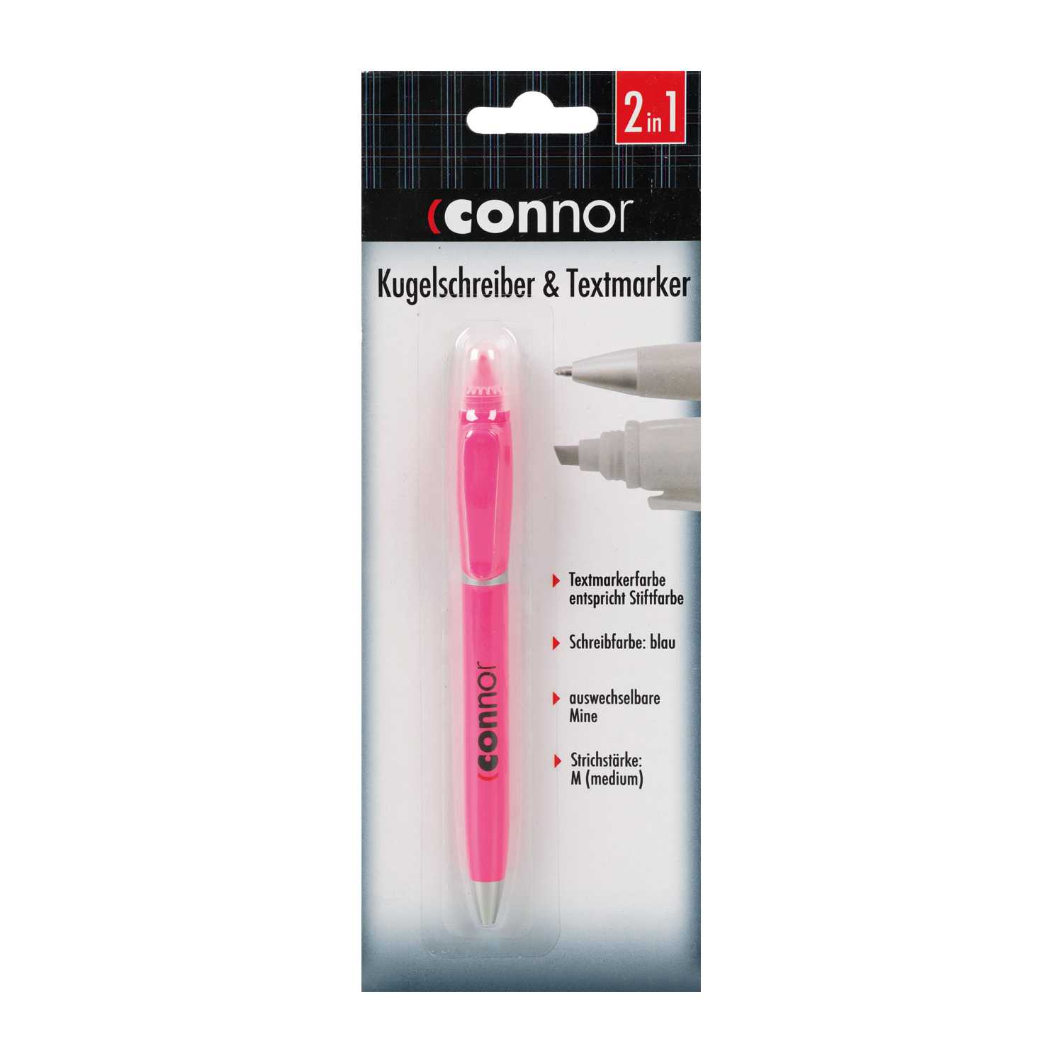 Connor 2in1 Kugelschreiber und Textmarker 5fach
