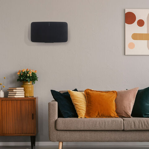 Mountson Premium Wall Mount for Sonos Five & PLAY:5 (gen 2) Zwart
