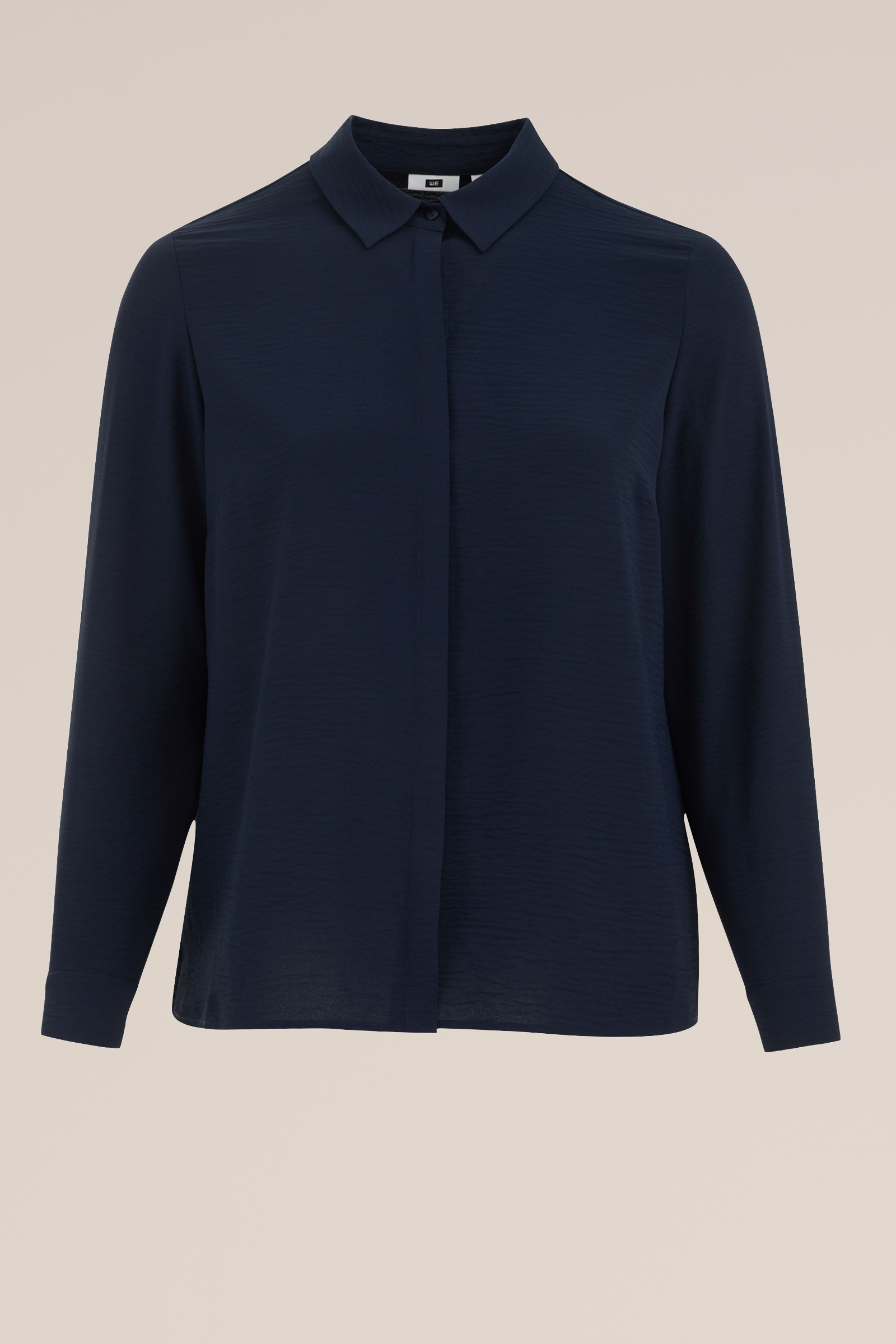 blouse - Curve WE Fashion Donkerblauw