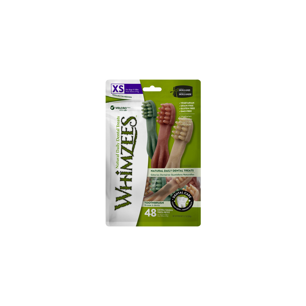 Whimzees Toothbrush Star XS, 48 stk, 360 g