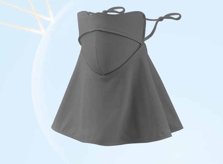 SOCOOL - Effen zonbeschermingsgezichtsmasker met nekflap