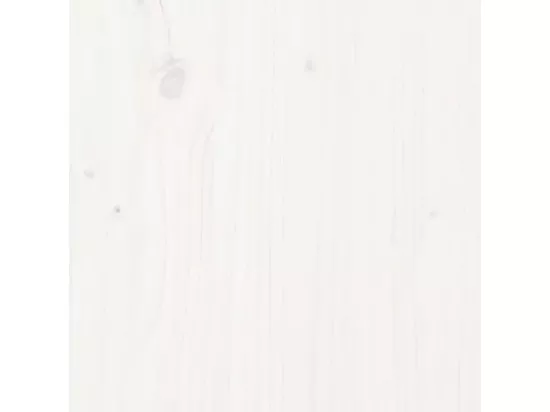 Tête de lit Blanc 166x4x100 cm Bois massif de pin
