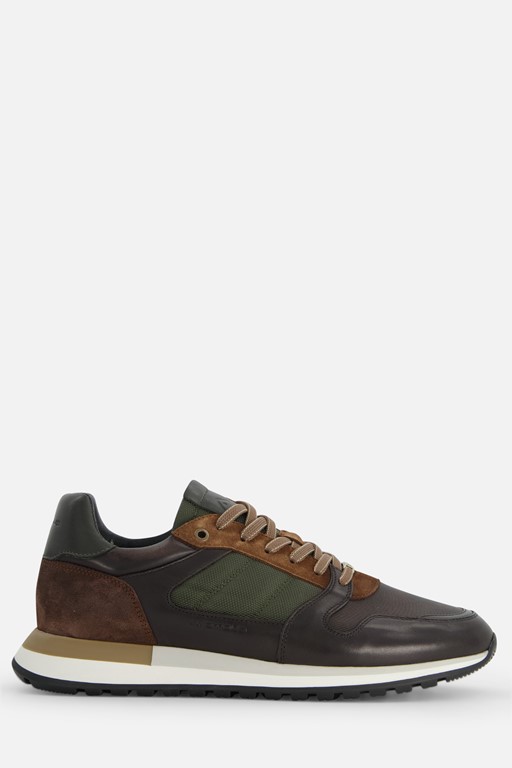 Ambitious Grizz Khaki Sneakers groen Leer