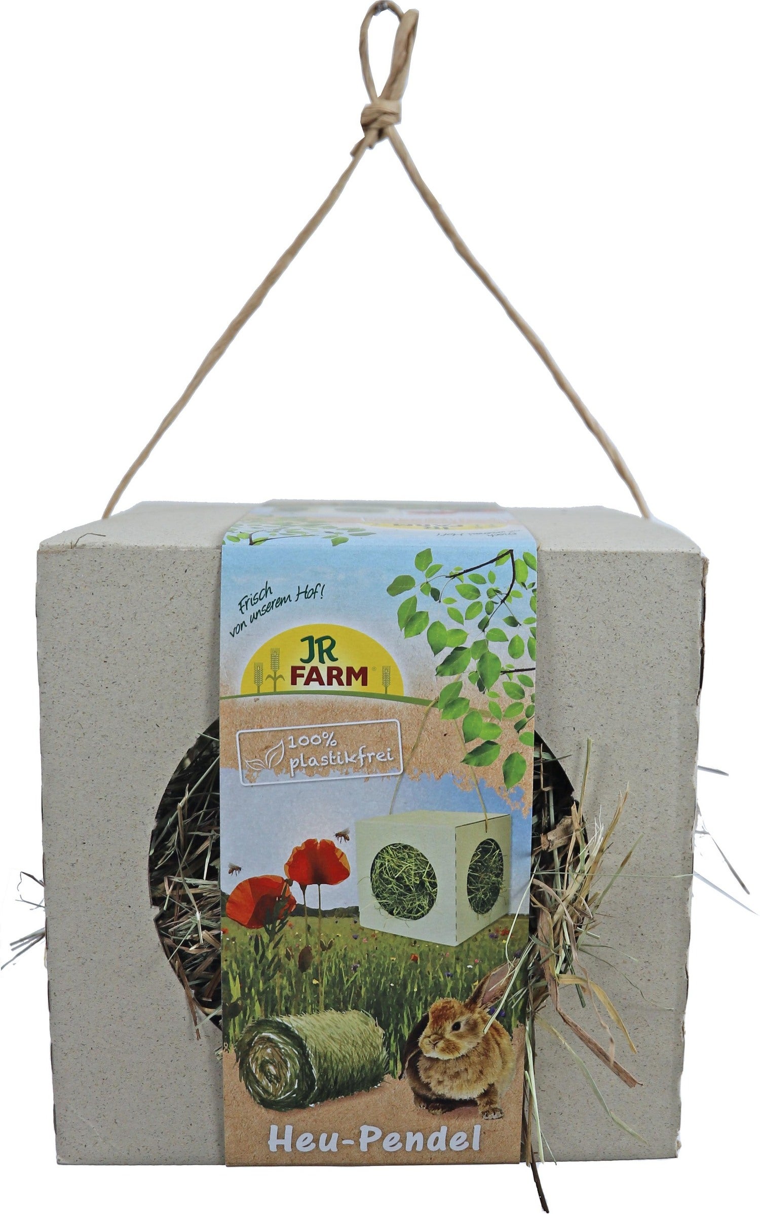 JR Farm knaagdierensnacks hooi kubus 230 g