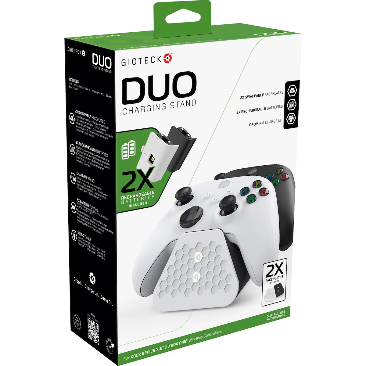 Gioteck Duo Xbox Charging basestasjon til spillkontrollere