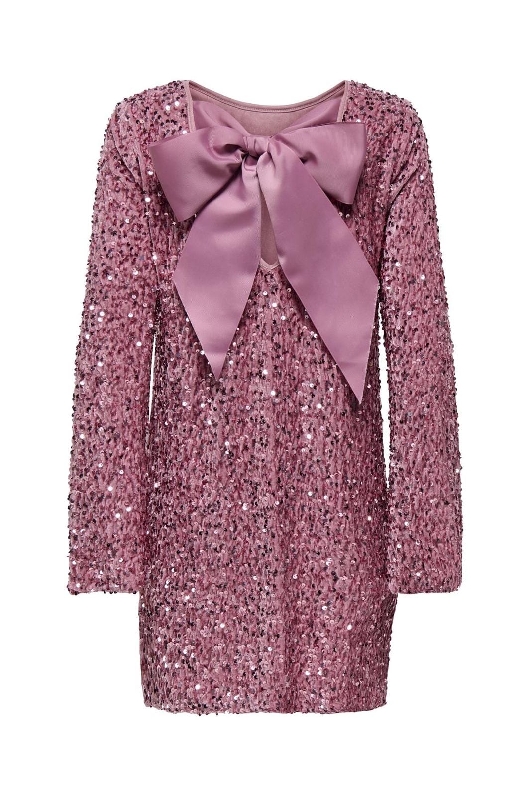 Only Onlanika Sequins Ls Bow Dress