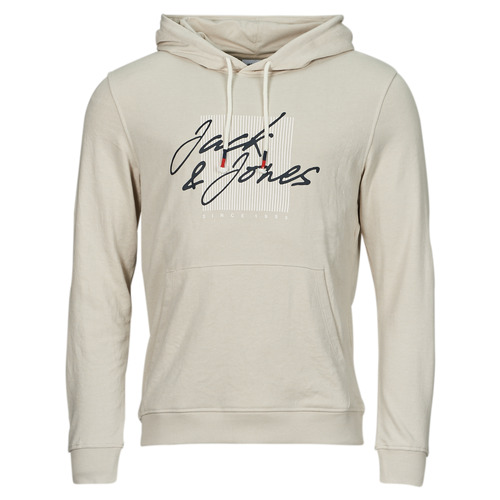 Jack & Jones - JJZURI SWEAT HOOD - Beige