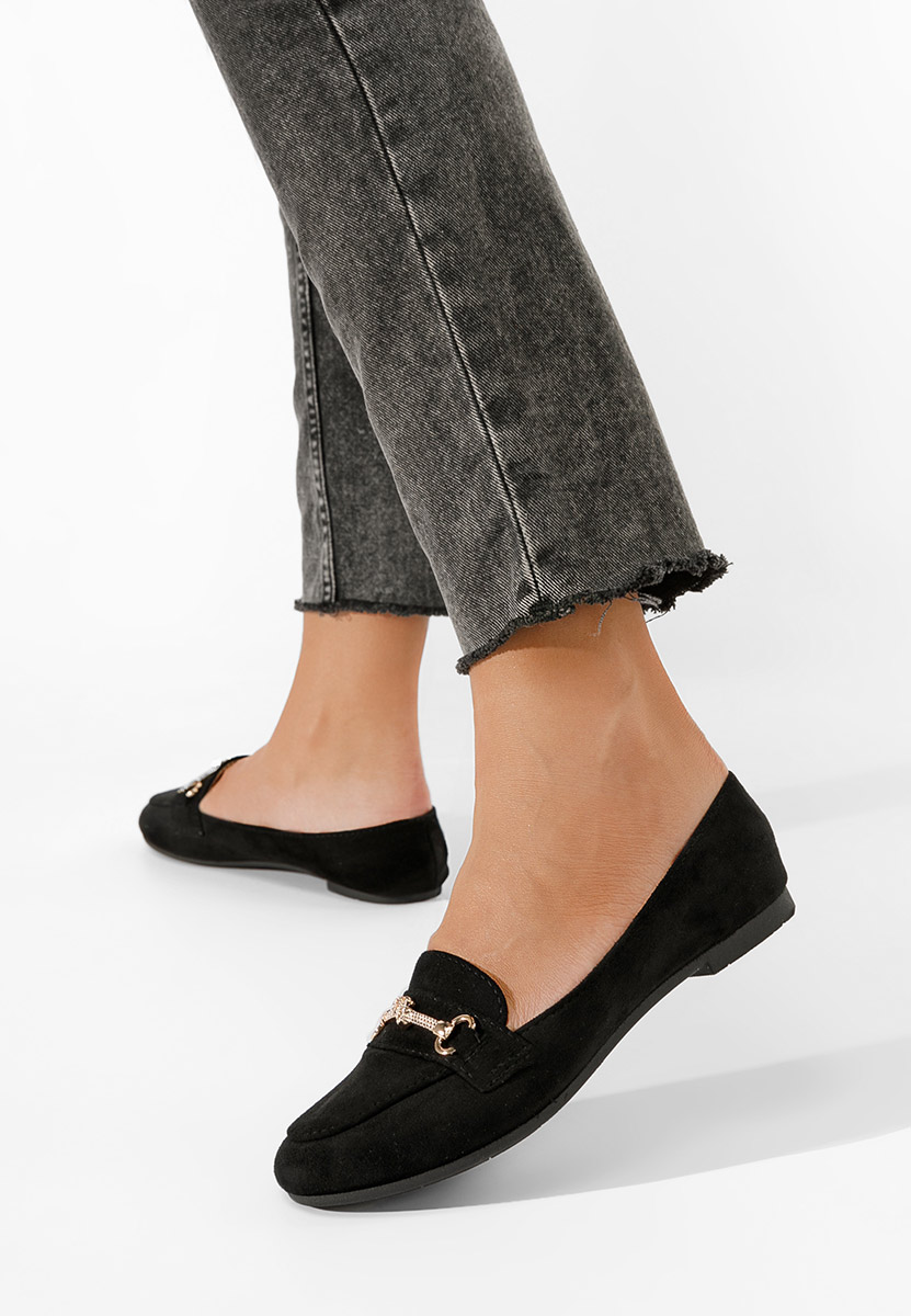 Mocassins femme noirs Stormy
