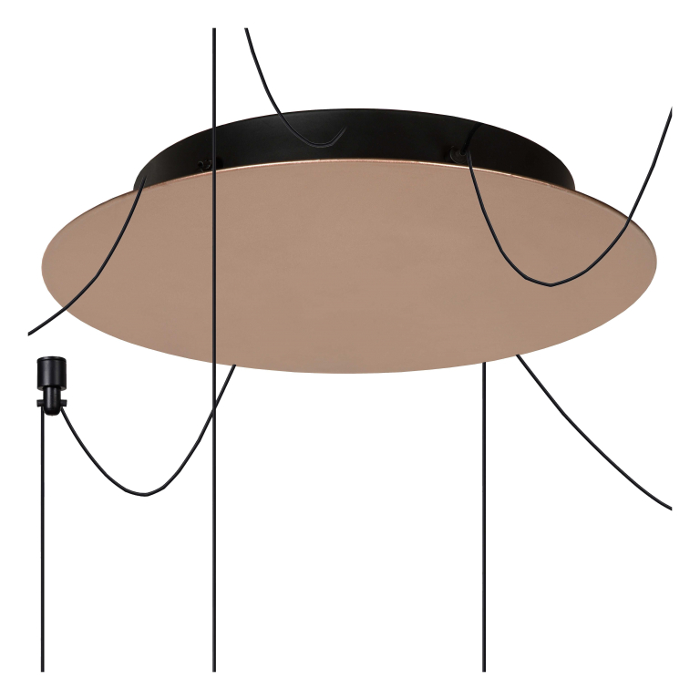 Lucide Lorenz 6 cluster hanglamp LED rond zwart