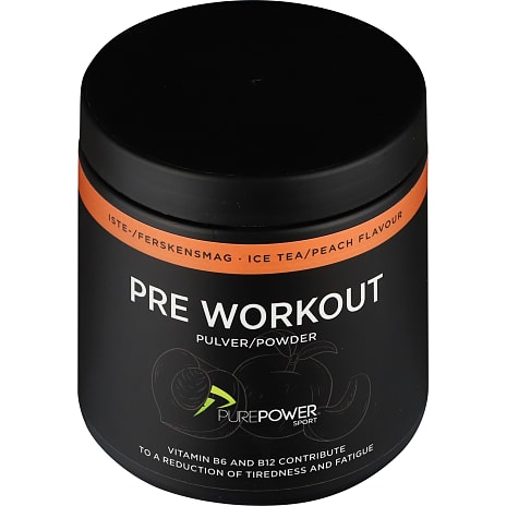 Pre workout m. Iste-/Ferskensmag