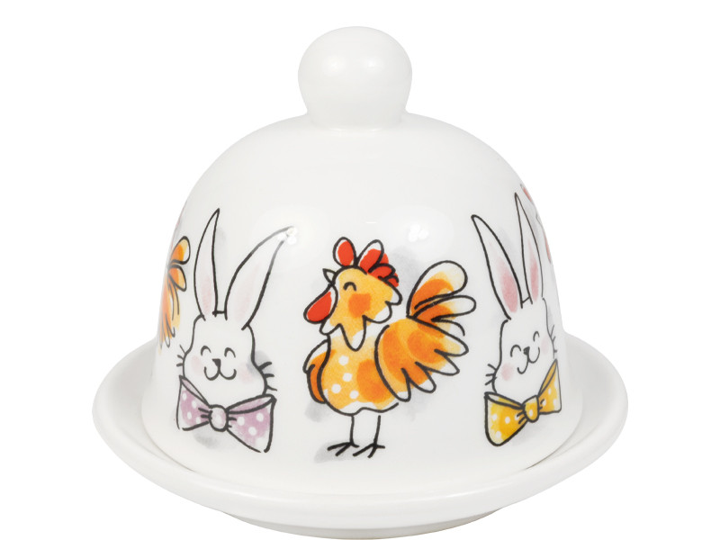 Botervloot rond 12cm Pasen Paashazen & Paaskippen