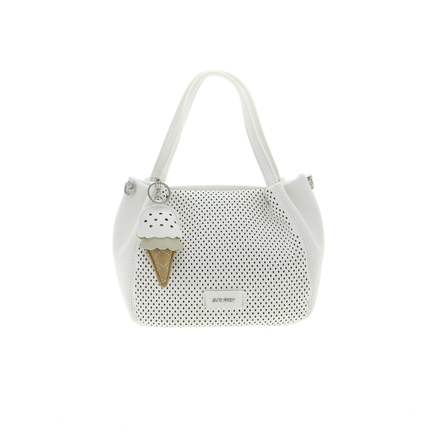 Beutel-Handtasche weiss
