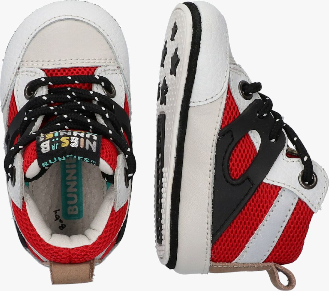 BUNNIESJR rode bunniesjr babyschoenen zeb zacht