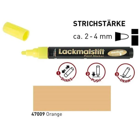 KREUL Lackmalstift medium Orange 2-4 mm