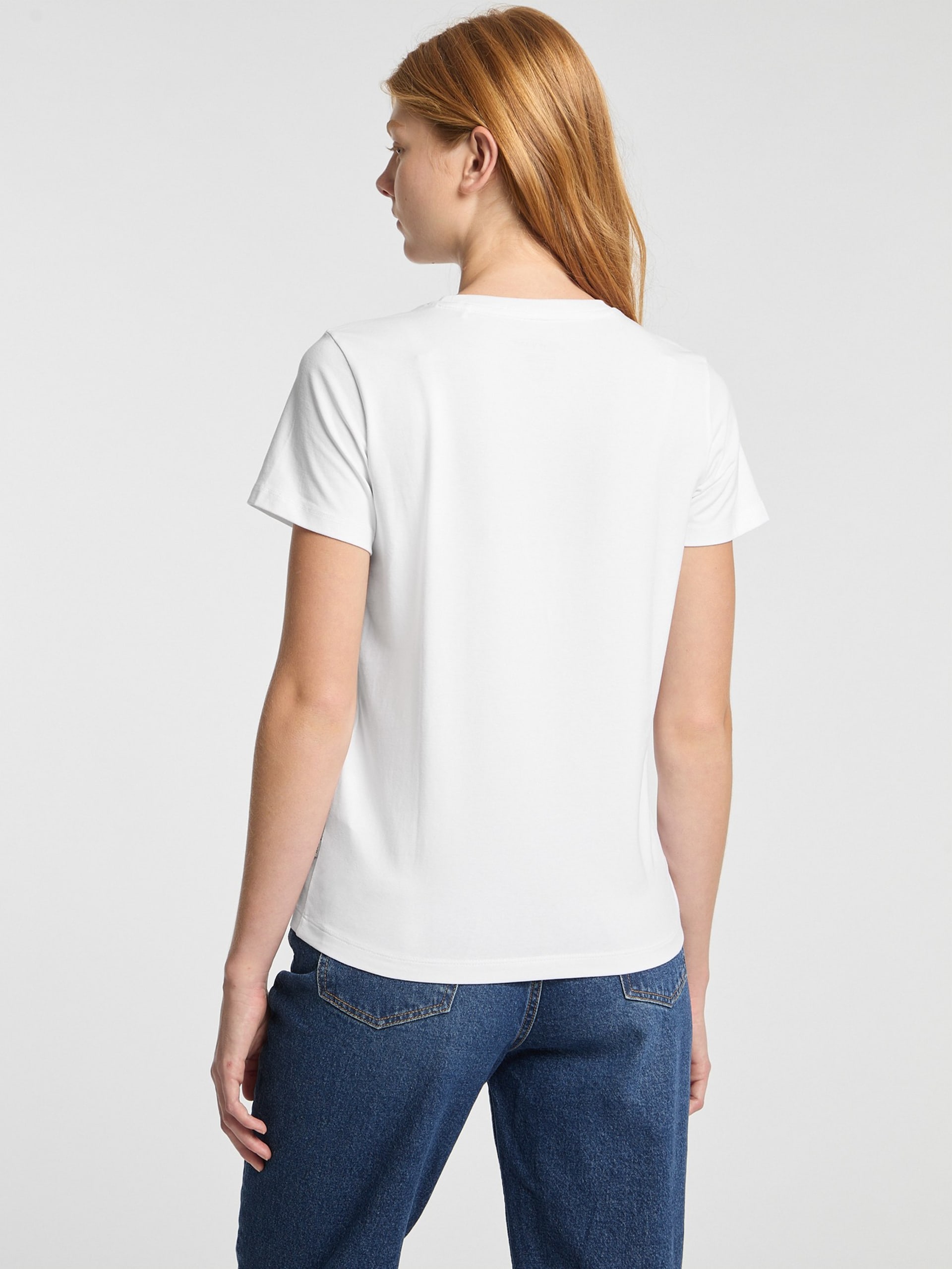 Camiseta de gola redonda