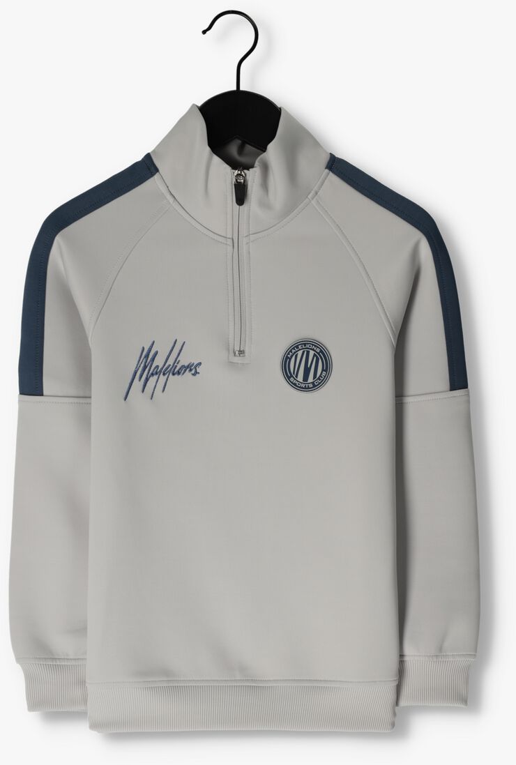 MALELIONS grijze malelions sweater quater zipp