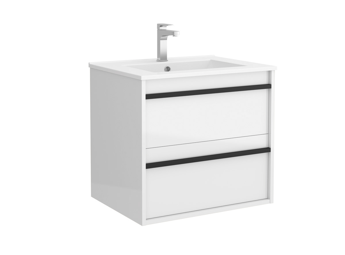 Muebles Resh Badkamermeubel wit hoogglans 60cm